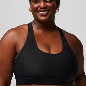 Fabletics On-The-Go Medium Impact Sports Bra Black